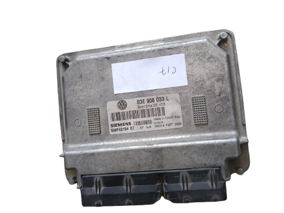 Calculateur ECU Volkswagen Polo 9N3 1.2 03E 906 033 5WP40163 04