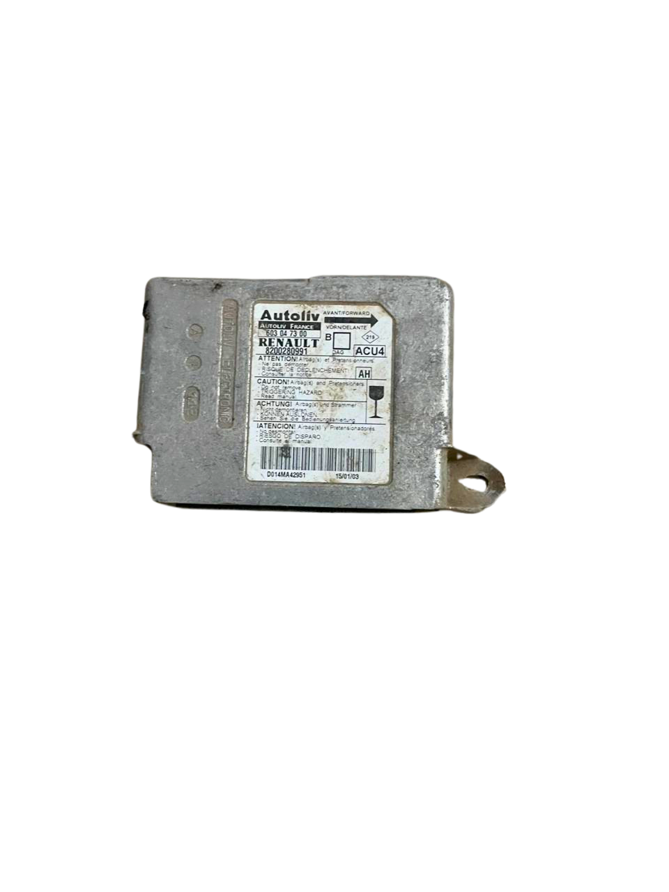 Calculateur Moduł 603047300 8200280991 Renault Autoliv