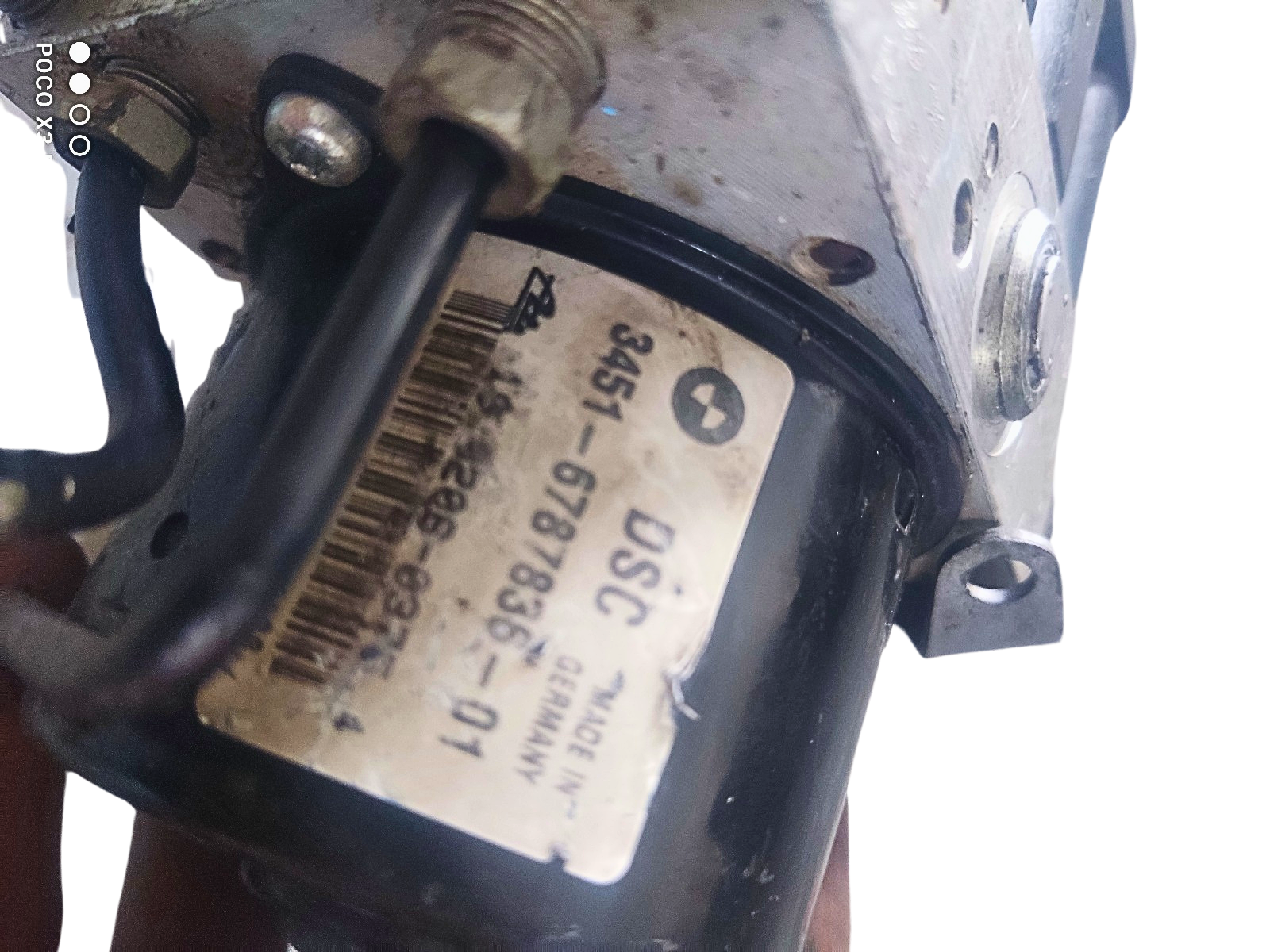 Pompe ABS BMW Série 1 et 3 E81, E82, E87, E90, E91. Référence : 6 787 837, 3451-6787836-01