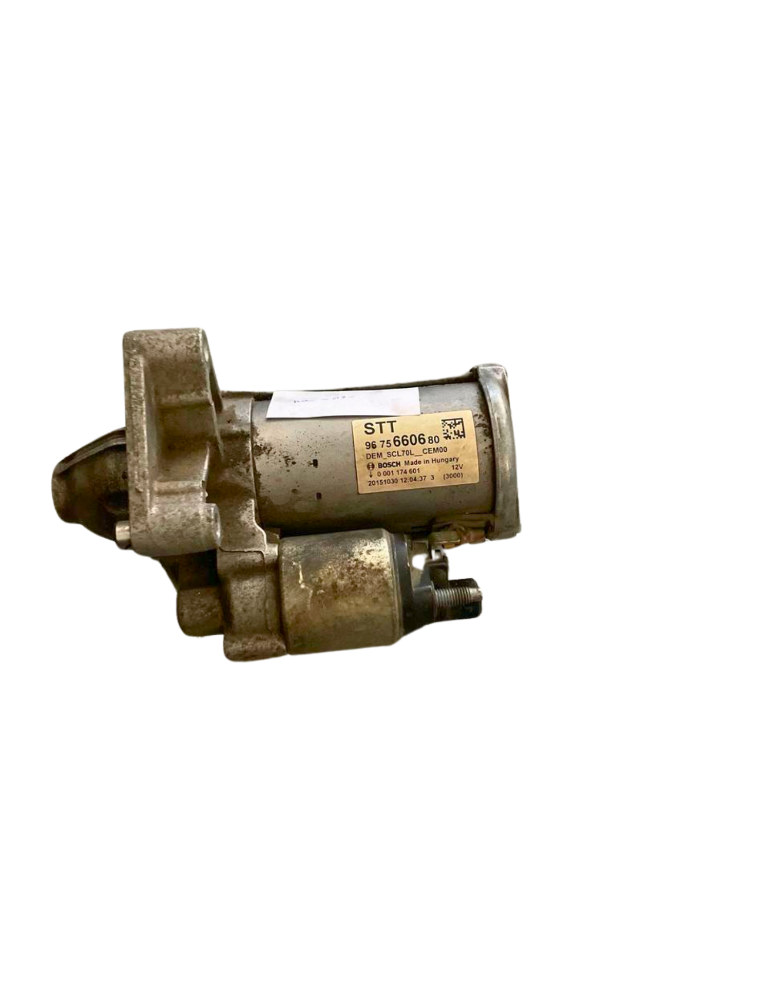 Démarreur 1,6 HDI 9675660680 Citroen Peugeot Bosch berlingo C3 C4 C5 308 2008  3008  5008 EXPERT    .... 1.6