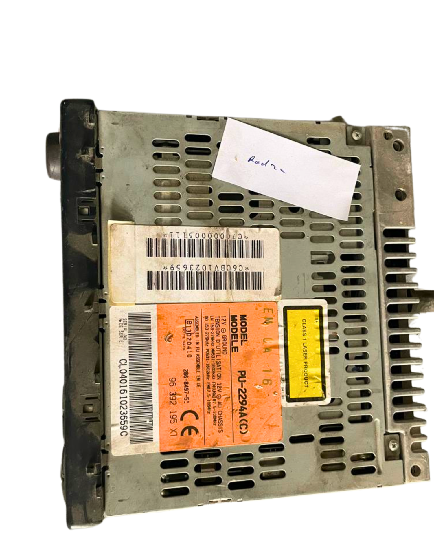 Cd Radio Player Citroen Peugeot 9639219580 PU-2294A