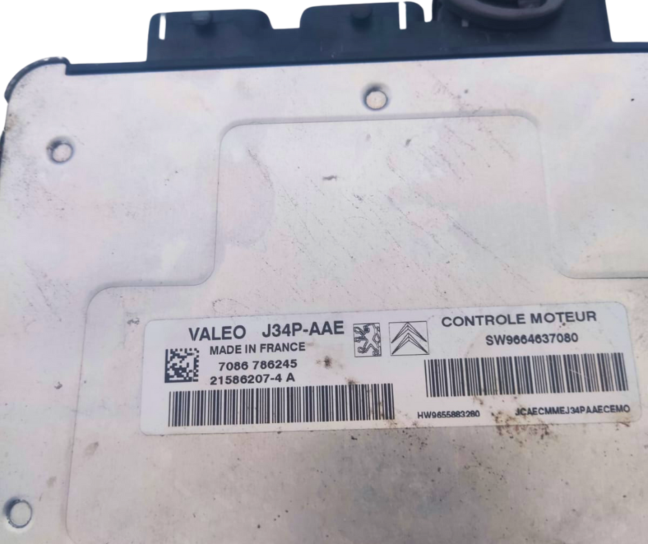 Calculateur J34P-AAE Peugeot 206 207 1.4i 21586207-4 SW9664637080 /206 207 307 c3 c2 xsara/