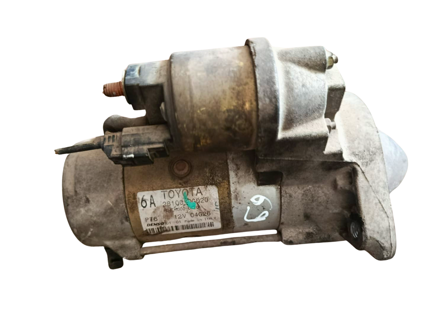 Démarreur DENSO 28100-6020/12V – 1.0 kW – 9 dents – Sens horaire (CW)/Toyota Avensis, Corolla, Carina, Celica, Yaris, Echo/1.6 L – 1.8 L essence/1.0 L – 1.3 L essence