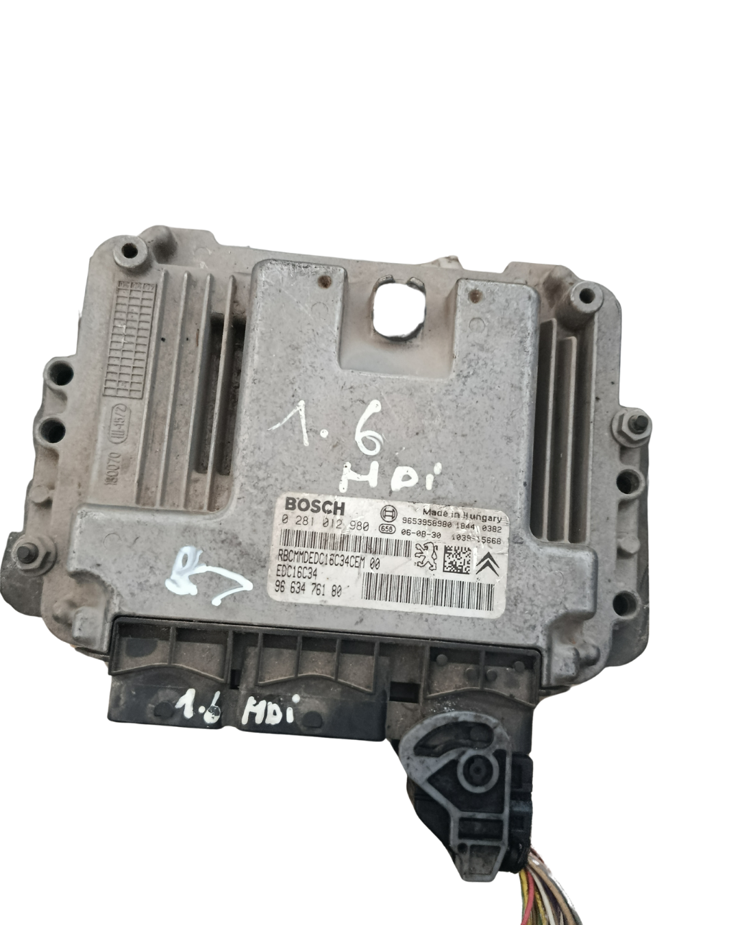 Calculateur moteur Bosch 0281012980/  c4 1 307 308 berlingo2 partner 2/ 1.6 hdi (Copie)