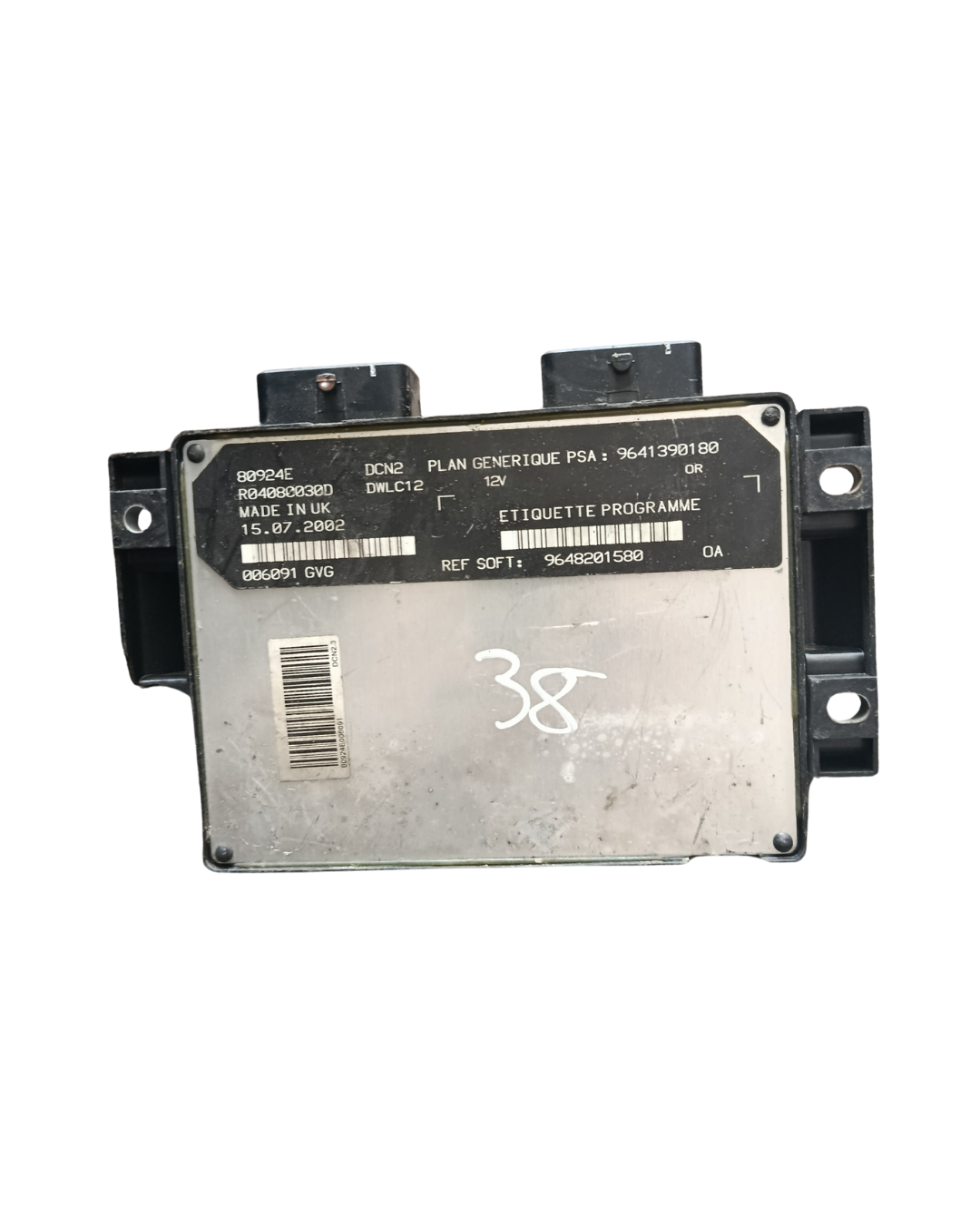 Calculateur moteur Lucas DCN-2 – Réf. 9648201580 /206 306 partner1 2 berlingo1 2 xsara xantia c15/ 1.9d