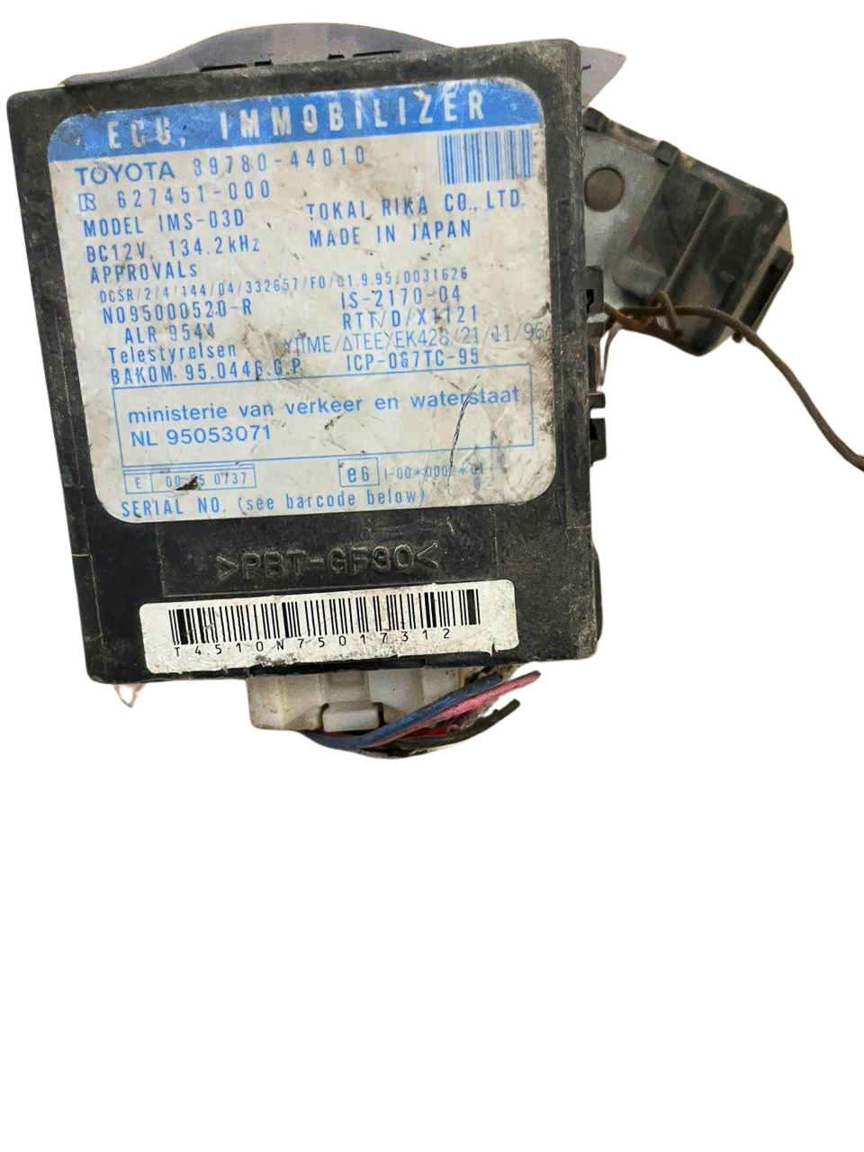 Calculateur 89780-44010 627451-000 Toyota