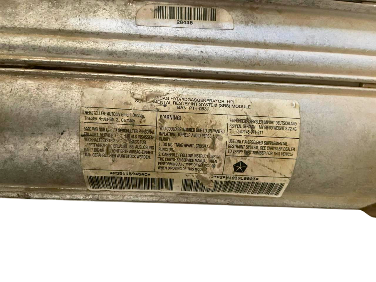 AIRBAG DELANTERO DERECHO JEEP GRAND P55115945AC-6450931