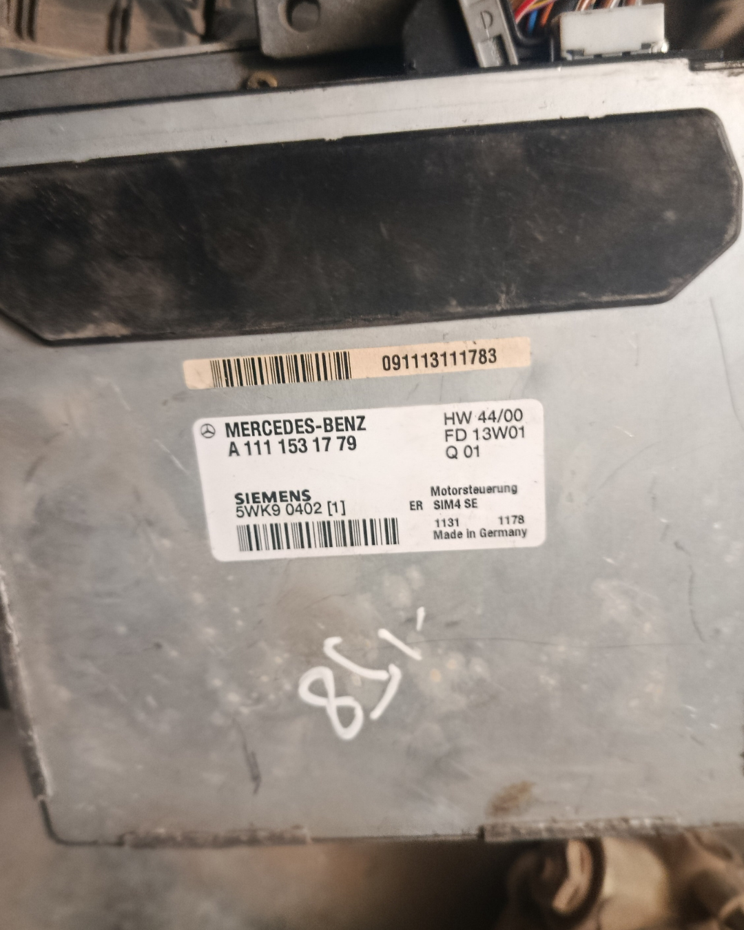 Calculateur moteur Siemens SIM4 SE Réf. A1111531779 – MERCEDES-BENZ C-CLASSE W203 C180 / C200 – 2000–2007