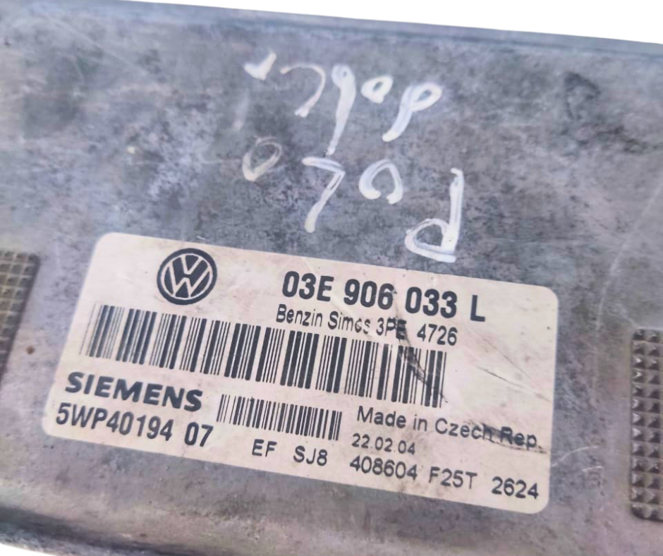 Calculateur 03E906033L 5WP40194 07 VW Siemens Volkswagen Polo IV 1.2 12v cordoba ibiza fabia 1.2