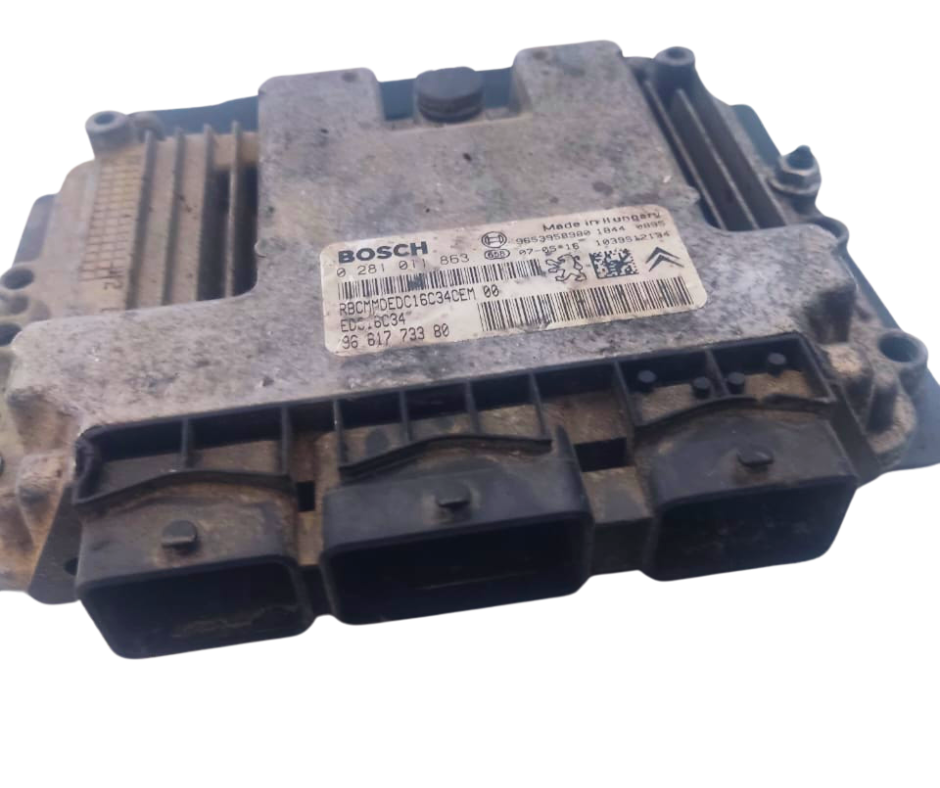 Calculateur 0281011863 9653958980 9661377280  Citroen Peugeot /307 308 3008 5008 partner /c3 c4 picasso berlingo scudo ulysse / 1.6 hdi 1.6 mtj