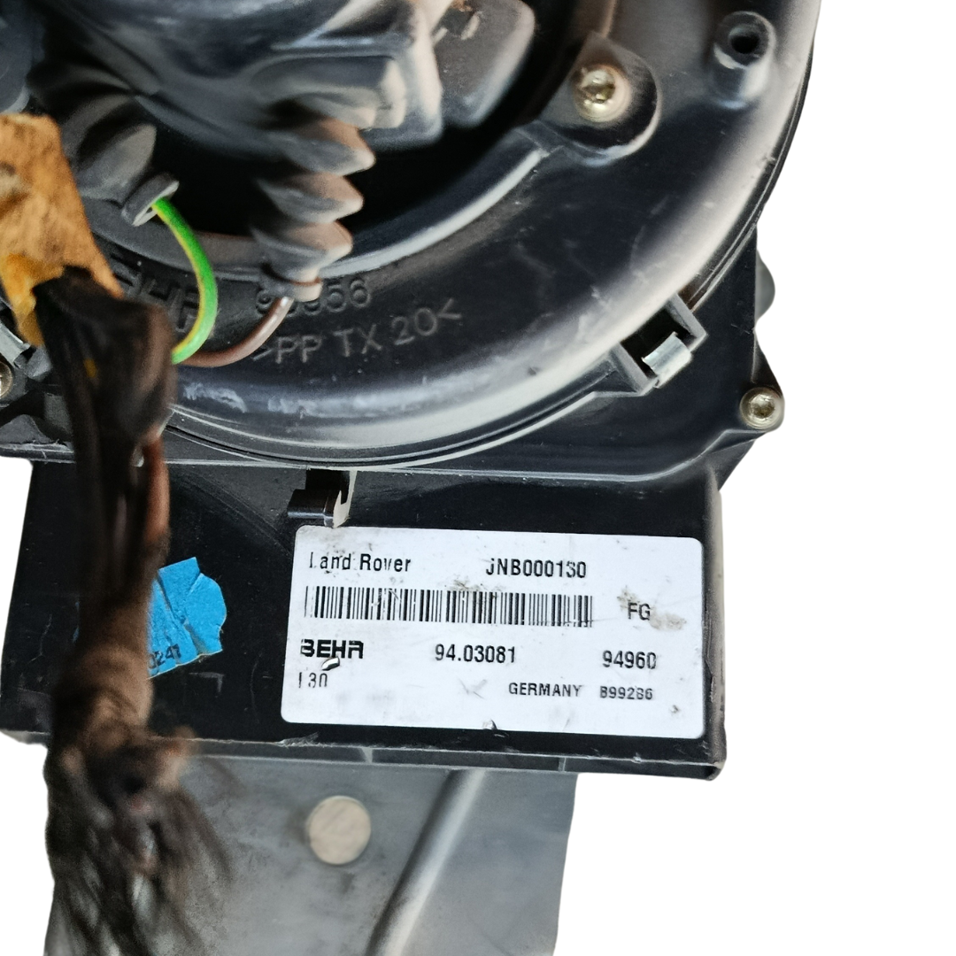 Moteur de ventilateur de chauffage arrière d'origine pour Land Rover Range Rover L322, référence JNB000130