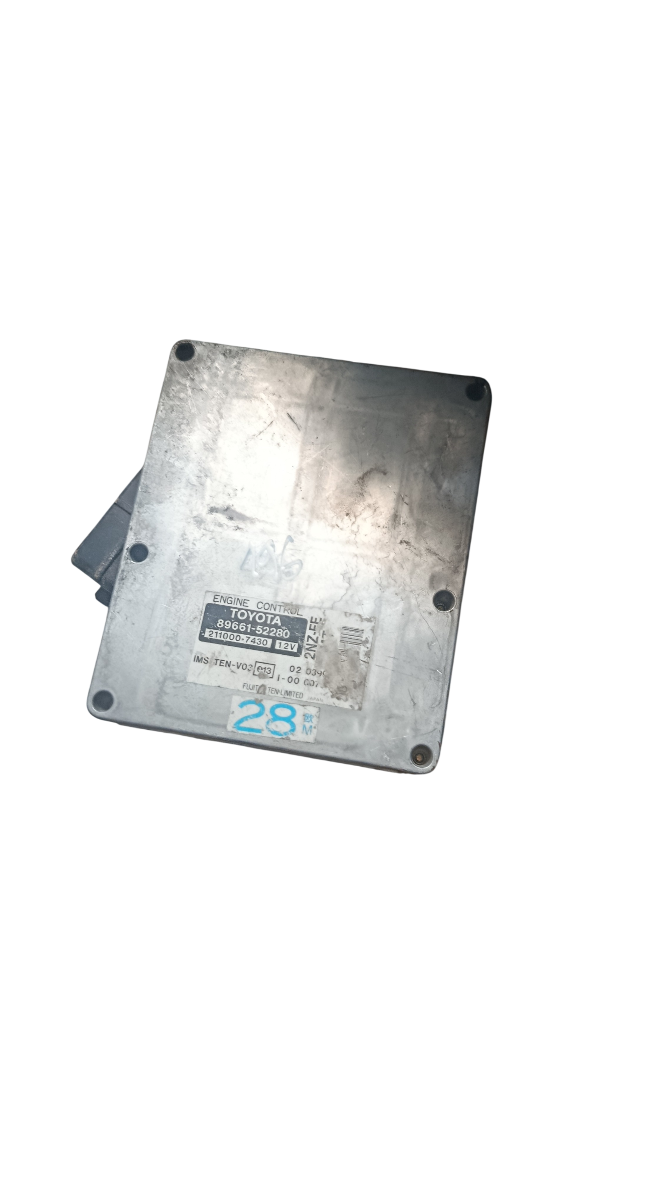 Calculateur moteur – Réf. 89666-52180 TOYOTA YARIS VERSO (P2) 1.3 VVT-i – 2002–2005