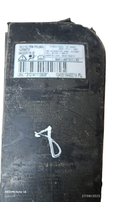 Airbag airbag Siège Passager Avant  1.6/2.0- FORD Focus Mk2 / C-MAX Mk1 / Volvo S40 / V50 - Réf. 310141113928