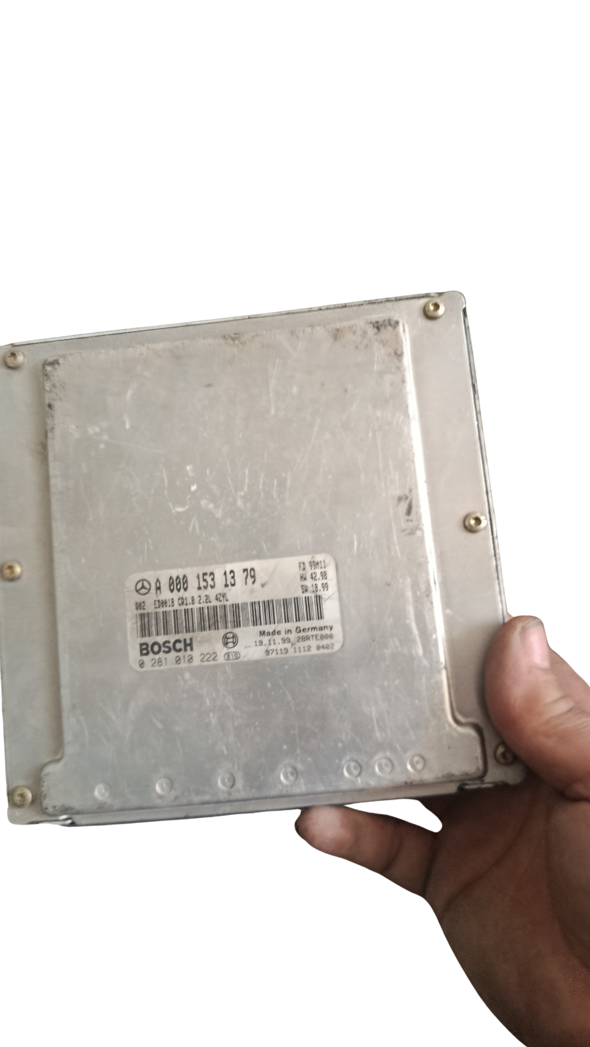 Calculateur moteur Diesel BOSCH EDC15C0 Réf. 0281010222– MERCEDES-BENZ CLASSE C W202 / W203 / CLASSE E W210 2.2 CDI – 1999–2005