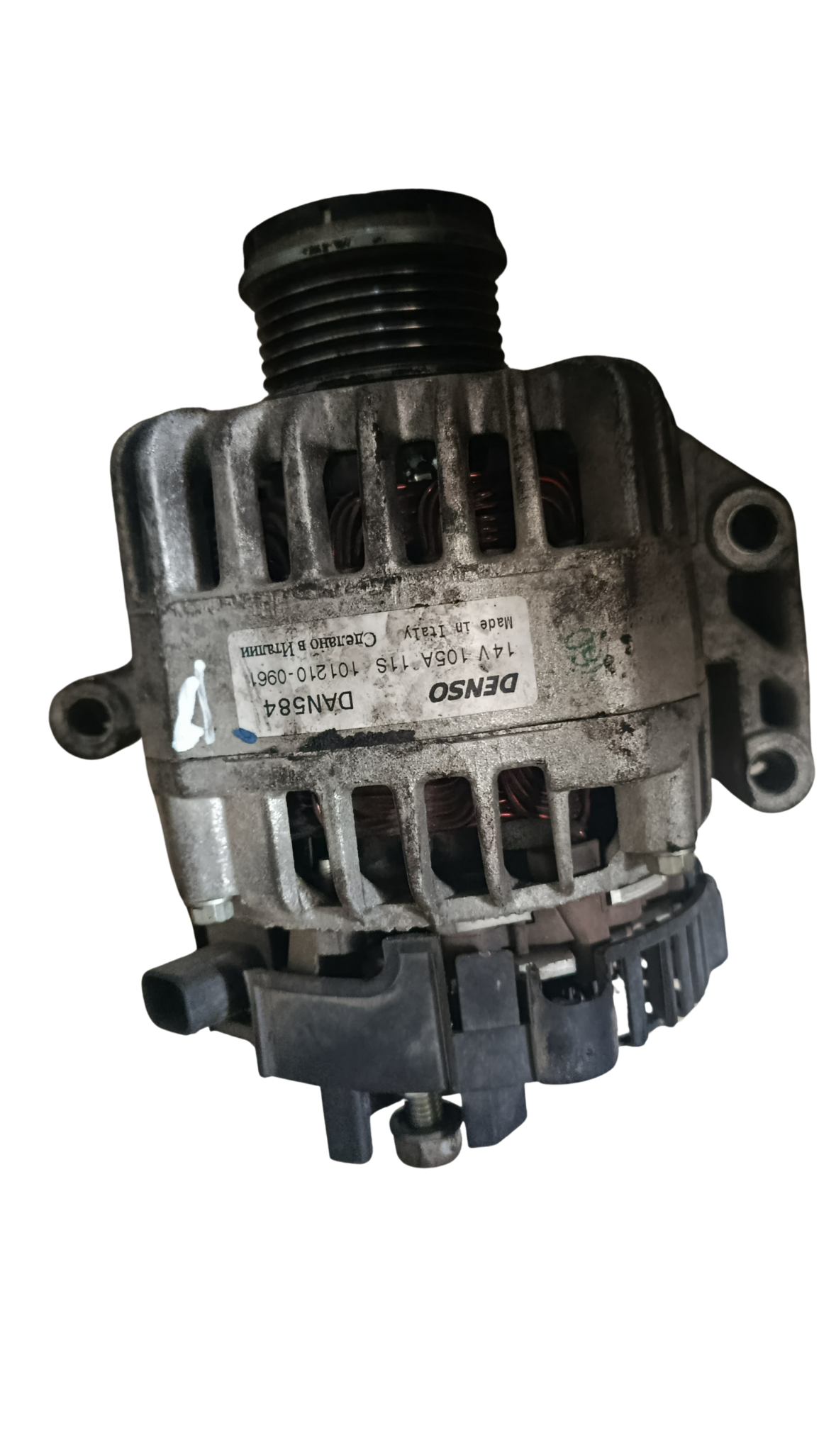 Alternateur 12V - 105A - 6 gorges DENSO DAN584 - Poulie débrayable – OPEL CORSA D / MOKKA / MERIVA 1.3 CDTI – 2006–2014