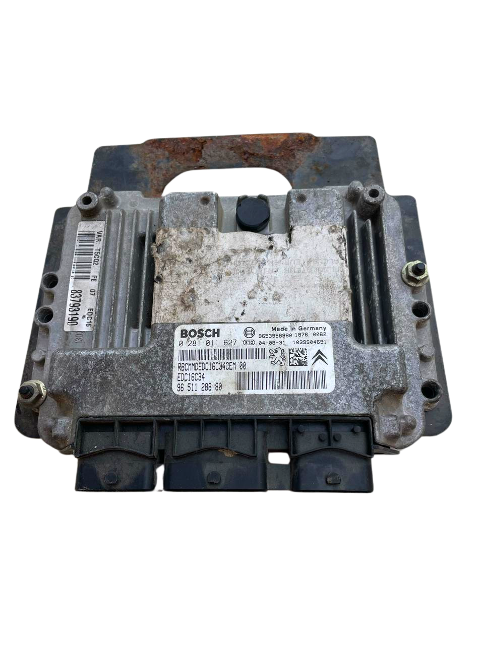 Calculateur 9651128880, 9653958980, 0281011627  Bosch 206 207 307 308 407 607 C3 C4 C5  1.6HDI