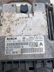 Calculateur 0281011627, 9656161880, 9653958980 BOSCH  1.6HDI 307 308 1007 C4 C3 PARTNER BERLINGO