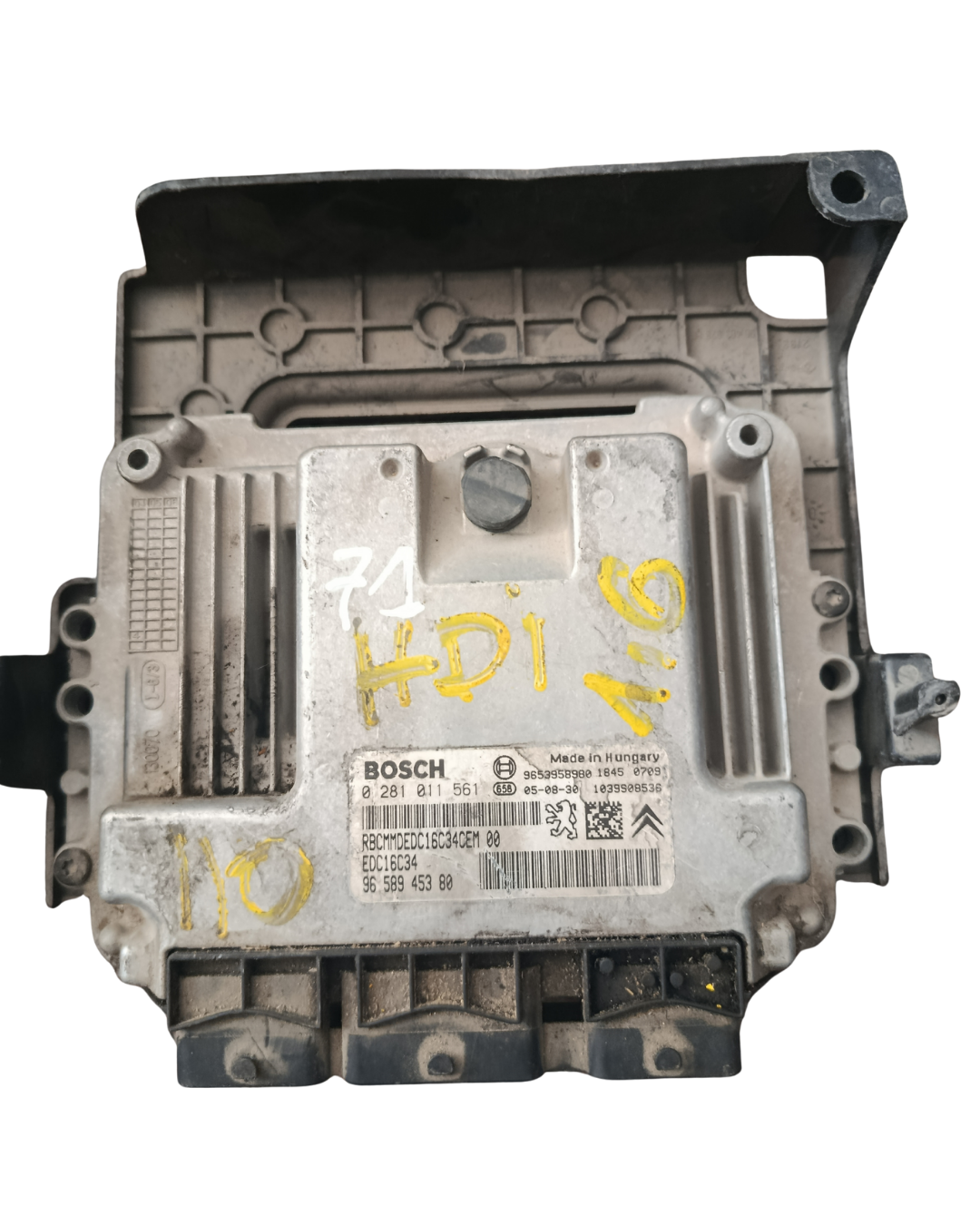 Calculateur Moteur Citroën C5 ;407 308 C4 1007 C3 PARTNER BERLINGO ;B9 1.6 HDI PSA 9658945380 Bosch 0281011561 EDC16C34 (Copie)