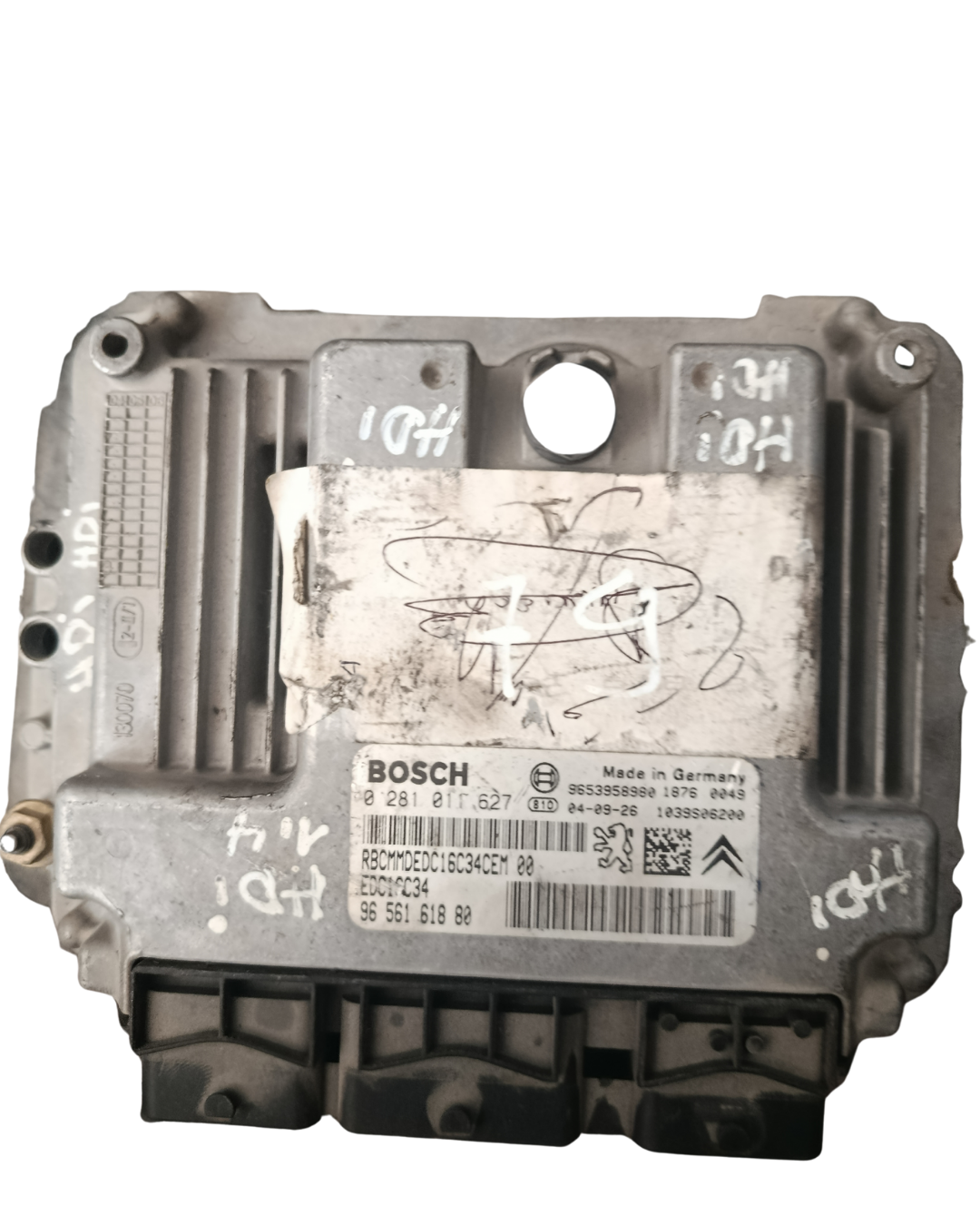 Calculateur 0281011627, 9656161880, 9653958980 BOSCH  1.6HDI 307 308 1007 C4 C3 PARTNER BERLINGO (Copie)
