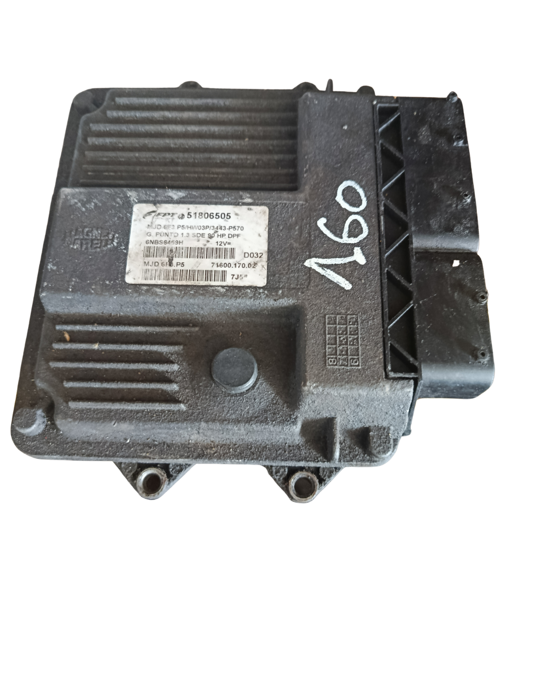 Calculateur 51806505 (Magneti-Marelli 1.3 MJ/SDE 66 kW / 90 ch) grande punto fiat forino qubo ypsilon ford k+ 1.3 jtd