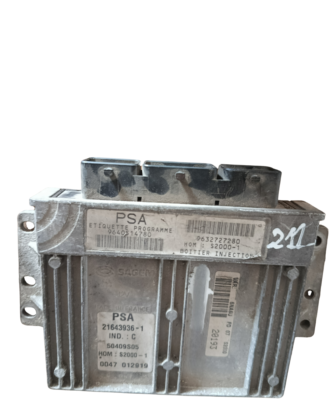 Calculateur 9640514780 / xsara picasso / 1.8 i  16v